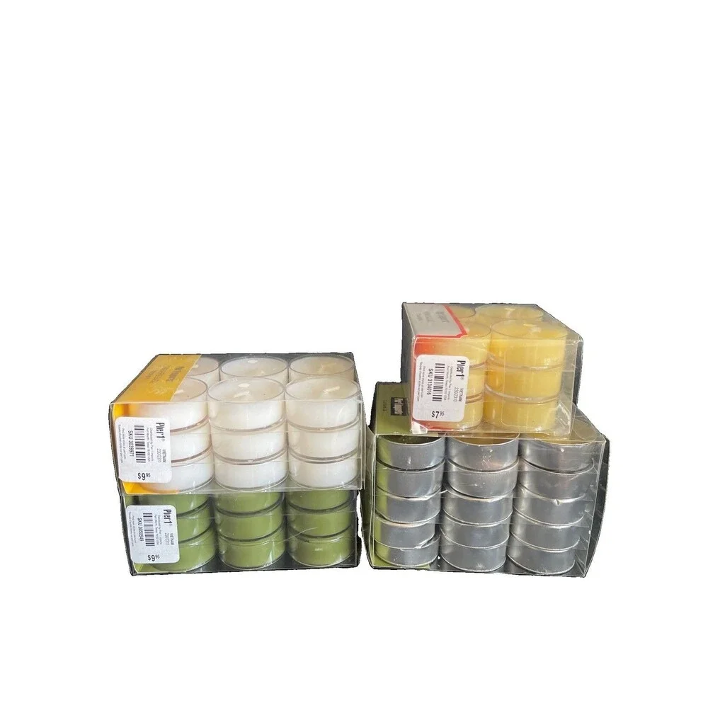 Pier 1 Imports Scented Tealights Lot 78 Discontinued Citrus Cilantro Honeysuckle